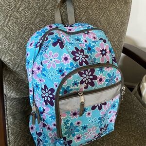 Floral Blue and Purple Backpack by LLBEAN/ Firm Price